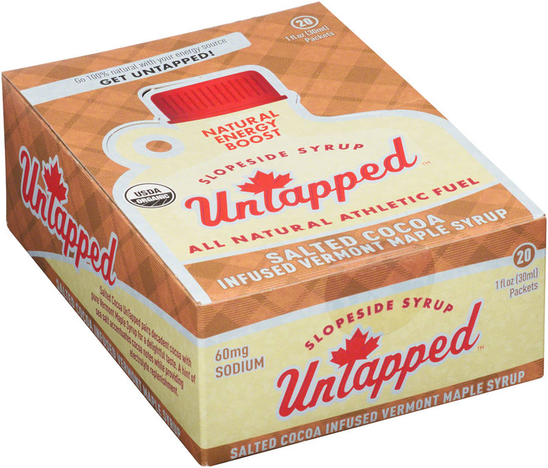 Load image into Gallery viewer, UnTapped Maple Syrup Energy Gel - Salted Cocoa, Box of 20
