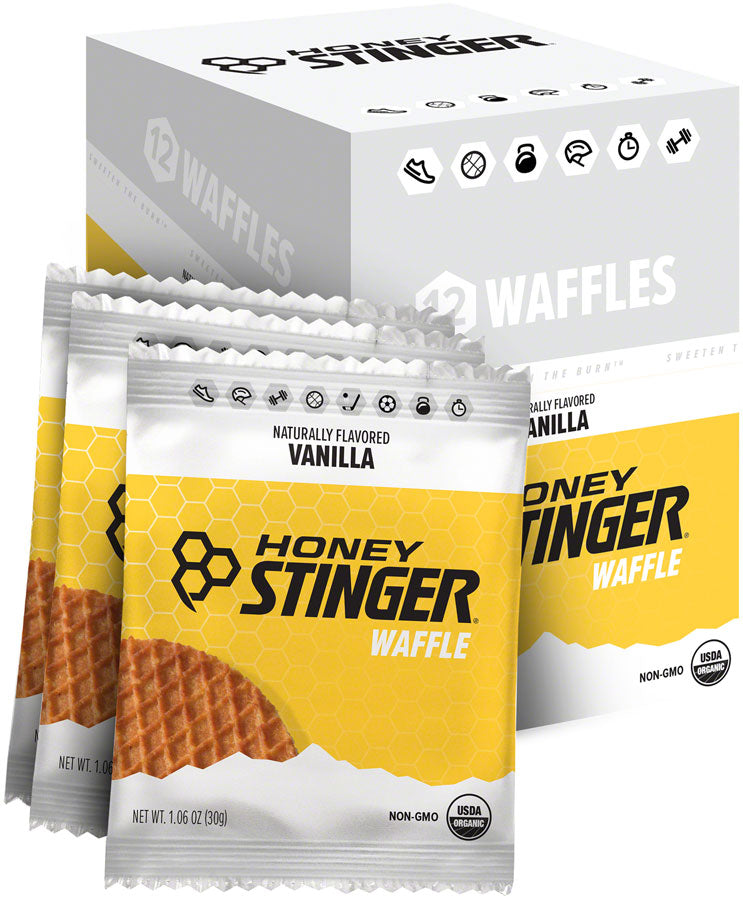 Load image into Gallery viewer, Pack of 2 Honey Stinger Organic Waffle - Vanilla, Box of 12