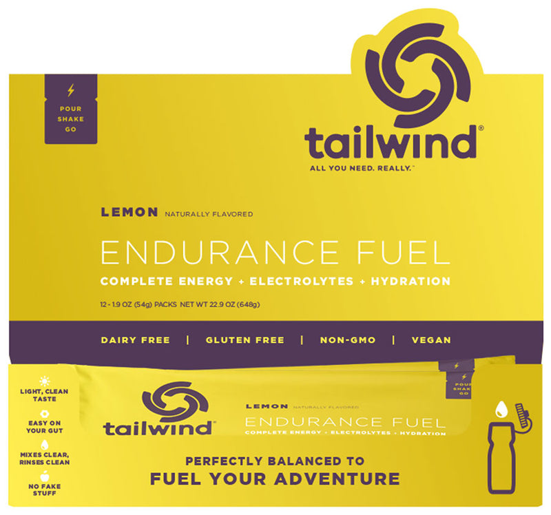 Load image into Gallery viewer, Tailwind Endurance Fuel Lemon - Box of 12 Single Servings