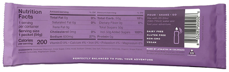 Load image into Gallery viewer, Tailwind Nutrition Endurance Fuel Grape - Box of 12 Single Servings