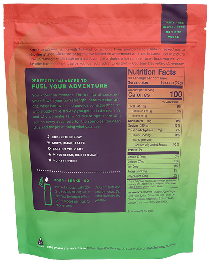 Load image into Gallery viewer, Tailwind Nutrition Endurance Fuel Dauwaltermelon - 30 Serving Bag