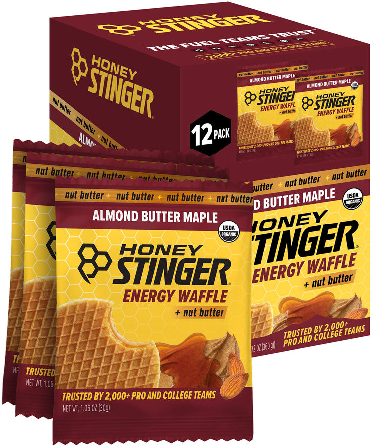 Load image into Gallery viewer, Honey Stinger Organic Waffle - Almond Butter Maple, Box of 12 Pack of 12