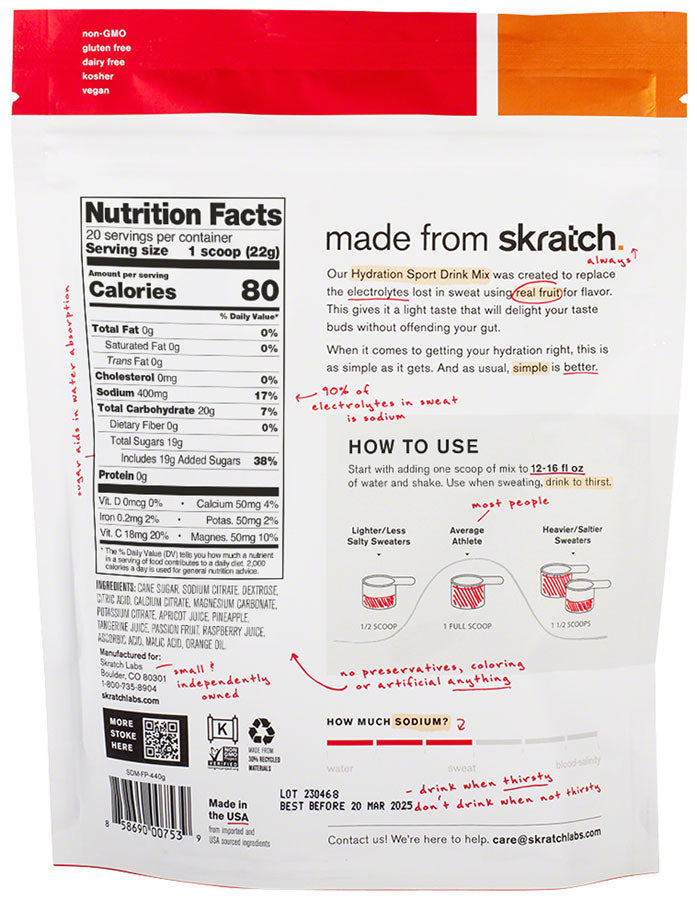 Load image into Gallery viewer, Skratch Labs Skratch Sport Mix 20 Servings Sport Mix Fruit Punch 20s Sport & Recovery Drinks