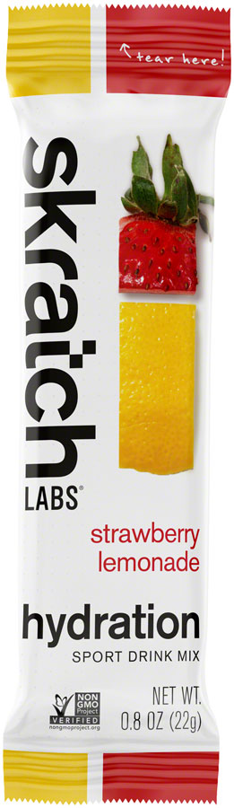 Load image into Gallery viewer, Skratch Labs Sport Hydration Drink Mix, Strawberry Lemonade, Individual Packs, 20 servings, 20pcs
