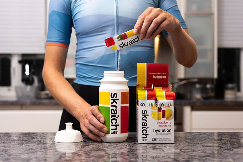 Load image into Gallery viewer, Skratch Labs Sport Hydration Drink Mix, Strawberry Lemonade, Individual Packs, 20 servings, 20pcs