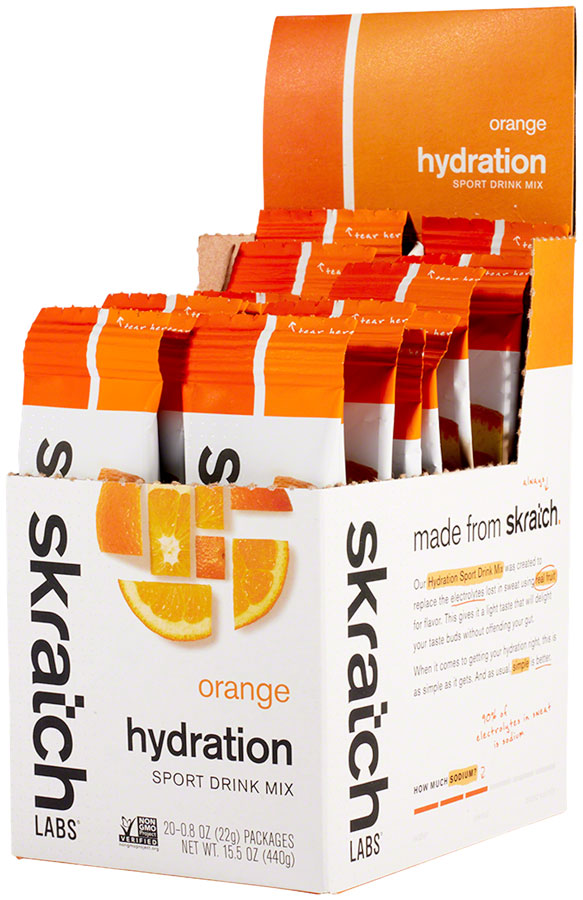 Load image into Gallery viewer, Skratch Labs Sport Hydration Drink, Drink Mix, Orange, Individual Packs, 20 servings, 20pcs