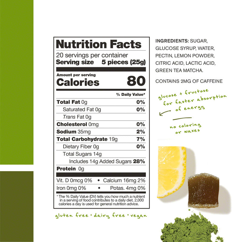 Load image into Gallery viewer, Skratch Labs Skratch Labs Sport Chews Sport Chews Matcha And Lemon Energy Chews