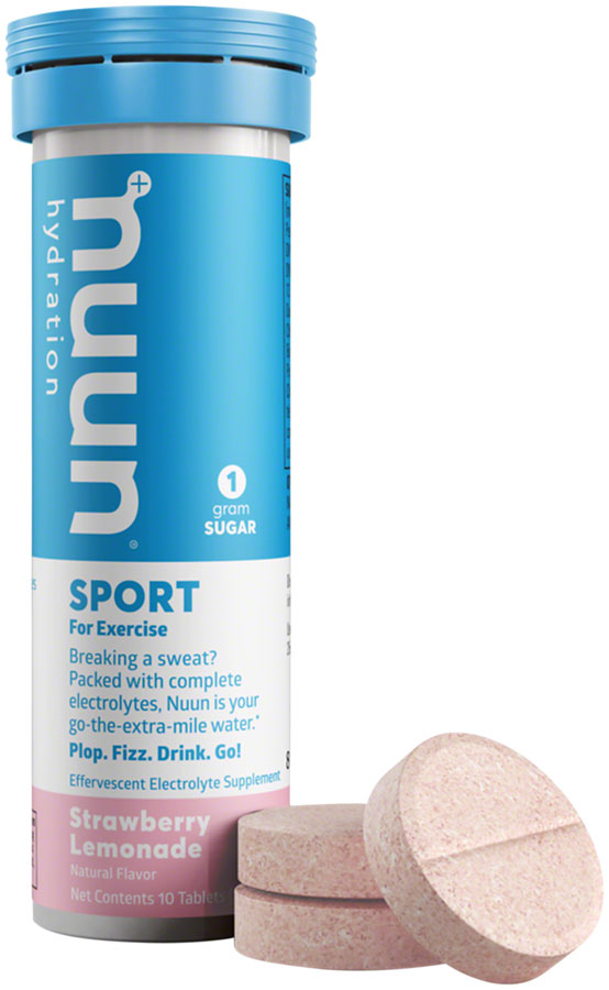Load image into Gallery viewer, Nuun Sport Hydration Tablets: Strawberry Lemonade, Box of 8 Tubes