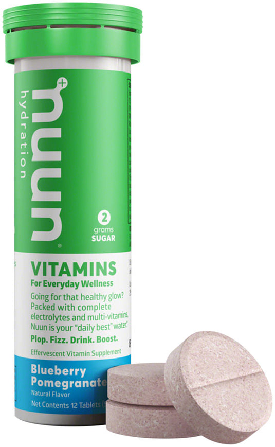 Nuun Vitamins Hydration Tablets: Blueberry Pomegranate, Box of 8