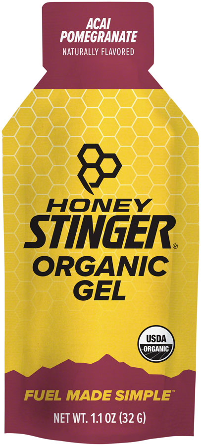 Load image into Gallery viewer, Honey Stinger Organic Energy Gel Box of 24 Energy Pomegranate Box of 24 Yes