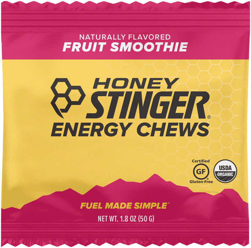 Load image into Gallery viewer, Honey Stinger Certified Organic Energy Chews Fruit Smoothie Bx of 12 Gluten Free
