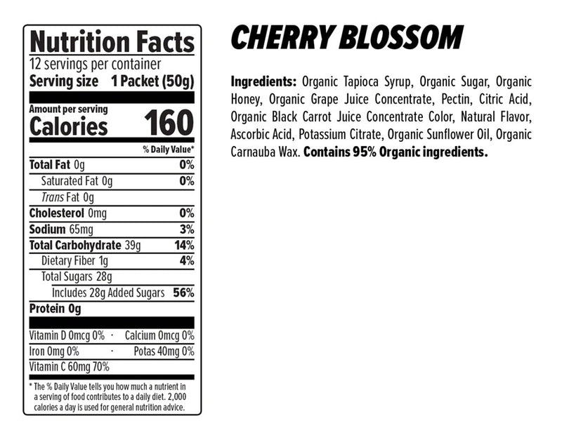 Load image into Gallery viewer, Honey Stinger Certified Organic Energy Chews Cherry Blossom Bx of 12 Gluten Free