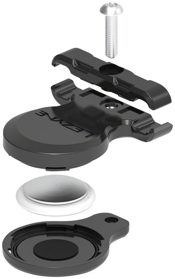 Load image into Gallery viewer, Lezyne Matrix Saddle Tagger AirTag Holder, Black