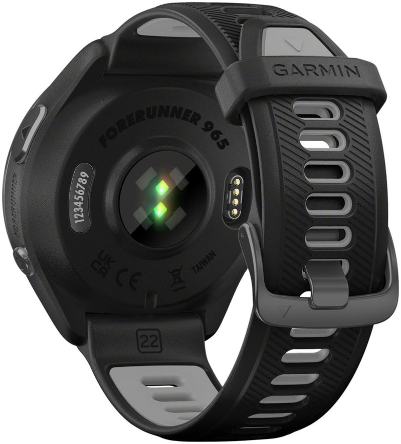 Load image into Gallery viewer, Garmin Forerunner 965 GPS Smartwatch - 47mm, Carbon Gray DLC Titanium Bezel, Black Case and Black/Powder Gray Silicone
