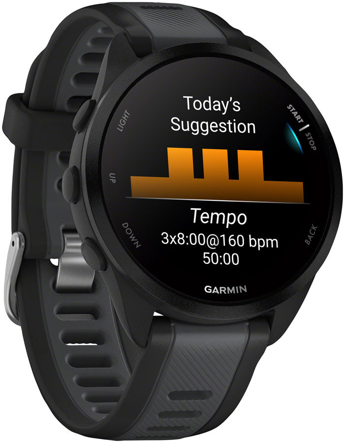 Load image into Gallery viewer, Garmin Forerunner 165 Music Running Watch - Black/Slate Gray