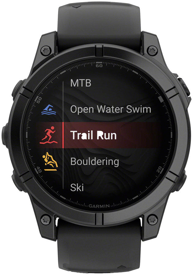 Load image into Gallery viewer, Garmin fenix E Smartwatch - 47mm, AMOLED, Slate Gray Steel with Black Silicone Band