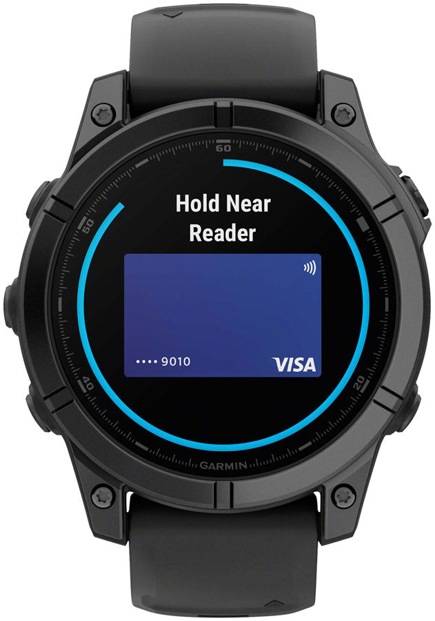 Load image into Gallery viewer, Garmin fenix E Smartwatch - 47mm, AMOLED, Slate Gray Steel with Black Silicone Band