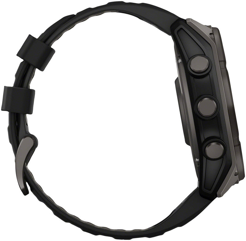 Load image into Gallery viewer, Garmin fenix 8 Smartwatch - 51mm, Solar, Sapphire, Carbon Gray DLC Titanium with Black/Pebble Gray Silicone