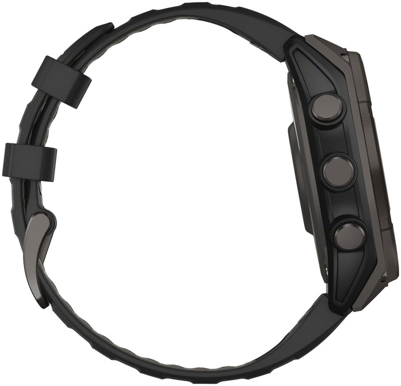 Load image into Gallery viewer, Garmin fenix 8 Smartwatch - 47mm, Solar, Sapphire, Carbon Gray DLC Titanium with Black/Pebble Gray Silicone