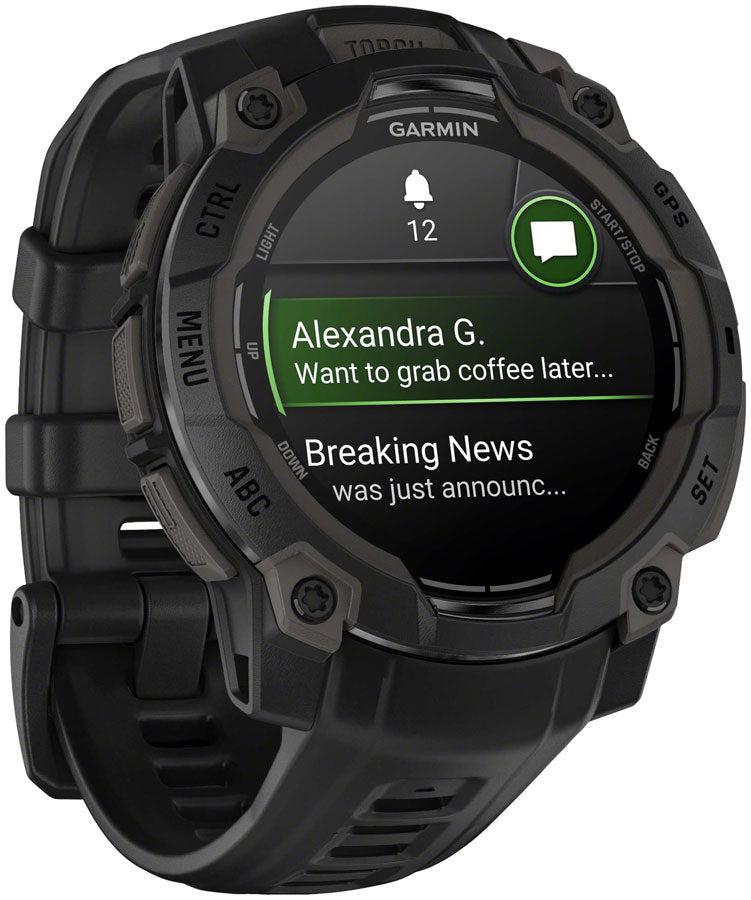 Load image into Gallery viewer, Garmin Instinct 3 GPS Smartwatch - 45mm, AMOLED, Black/Black
