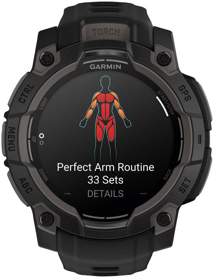 Load image into Gallery viewer, Garmin Instinct 3 GPS Smartwatch - 45mm, AMOLED, Black/Black