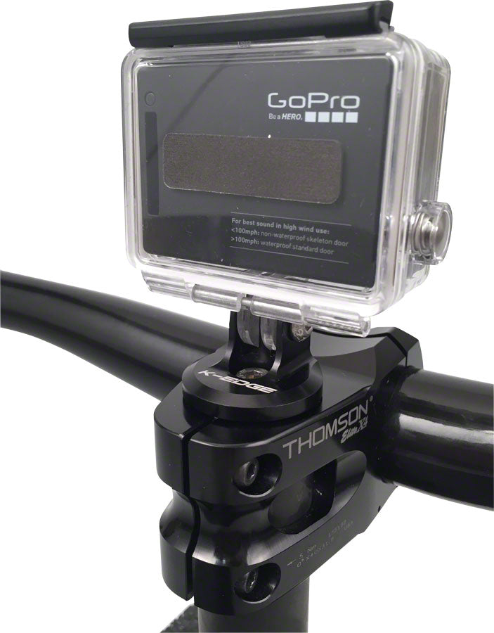 Load image into Gallery viewer, K-EDGE Aluminum Go Big GoPro Stem Top Cap Mount Black Hardware Included