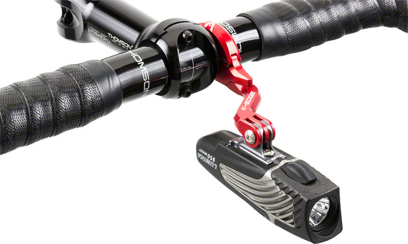 Load image into Gallery viewer, K-EDGE Go Big Pro Universal Action Camera and Light On-Center Handlebar Mount 31.8mm: Black