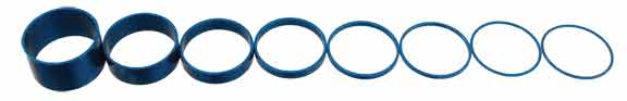 Load image into Gallery viewer, Endless Bike Fibonacci 1sp Spacer Kit, 8pc, Blue