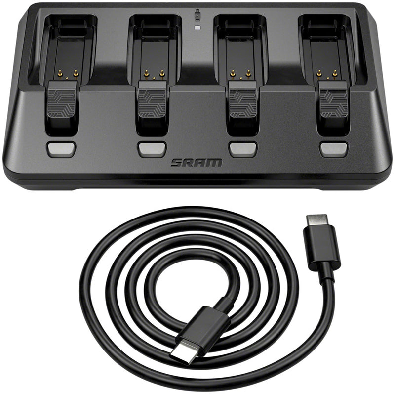 Load image into Gallery viewer, SRAM AXS 4-Port Battery Charger - Compatible with AXS Batteries used on SRAM, eTap, and RockShox AXS Components (Battery