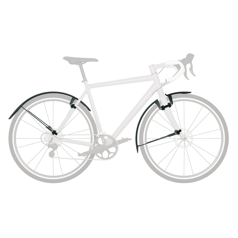 Load image into Gallery viewer, SKS Speedrocker Fender Set, 700 x 32-42: Black Dual-Height Front Spoiler