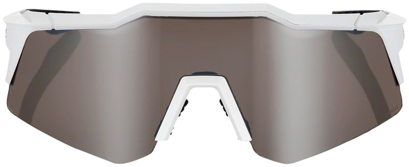 Load image into Gallery viewer, 100% Speedcraft XS Sunglasses - Matte White, HiPER Silver Mirror Lens
