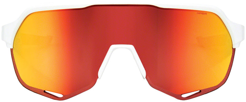 Load image into Gallery viewer, 100% S3 Sunglasses - Soft Tact Off White, HiPER Red Multilayer Mirror Lens
