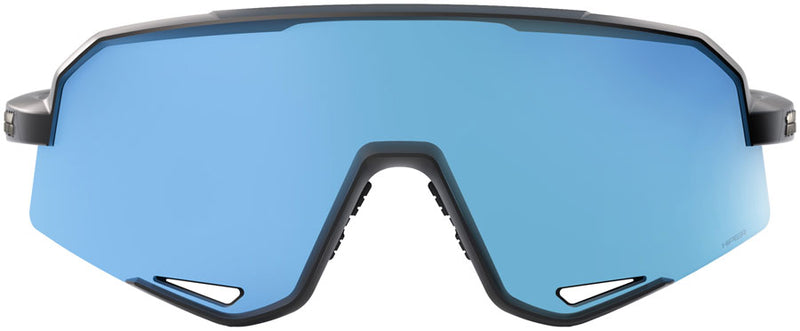Load image into Gallery viewer, 100% Slendale Sunglasses - Matte Black/Hiper Blue Mirror Lens