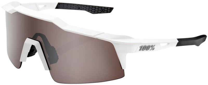 Load image into Gallery viewer, 100% Speedcraft SL Sunglasses - Matte White/Hiper Silver Mirror Lens