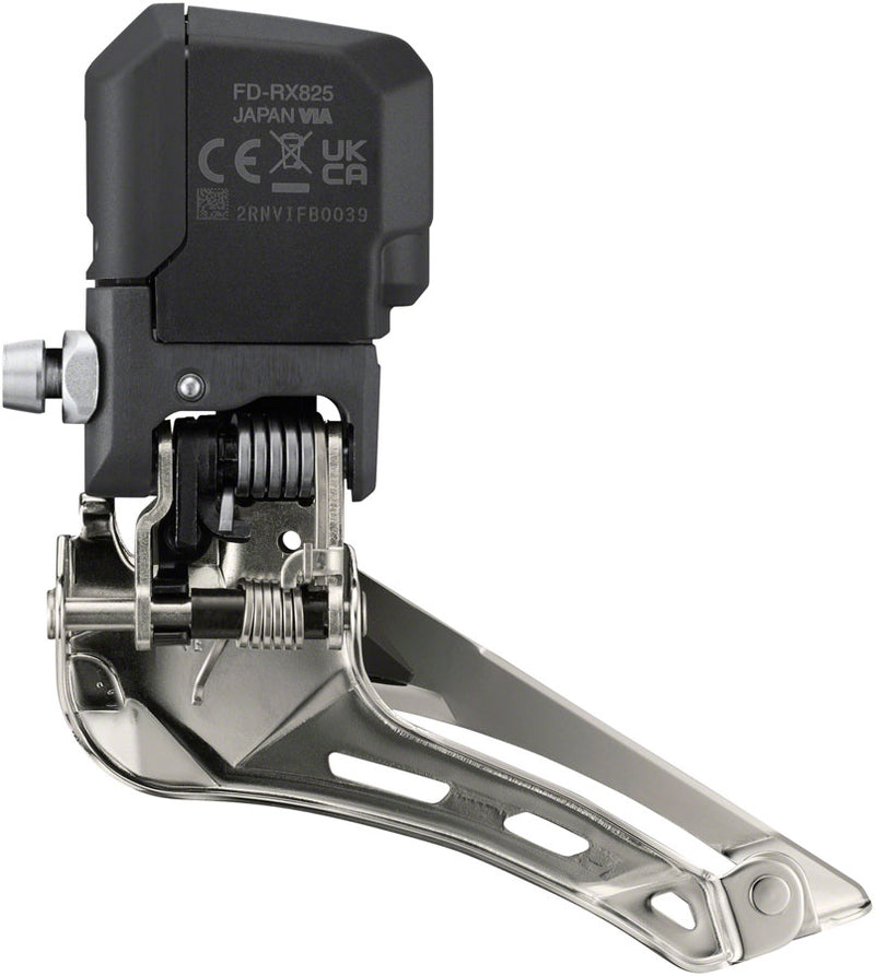 Load image into Gallery viewer, Shimano GRX FD-RX825 Di2 Front Derailleur - 2x12-Speed, Braze-on, Down Swing, For 46-48t Max, Black/Silver