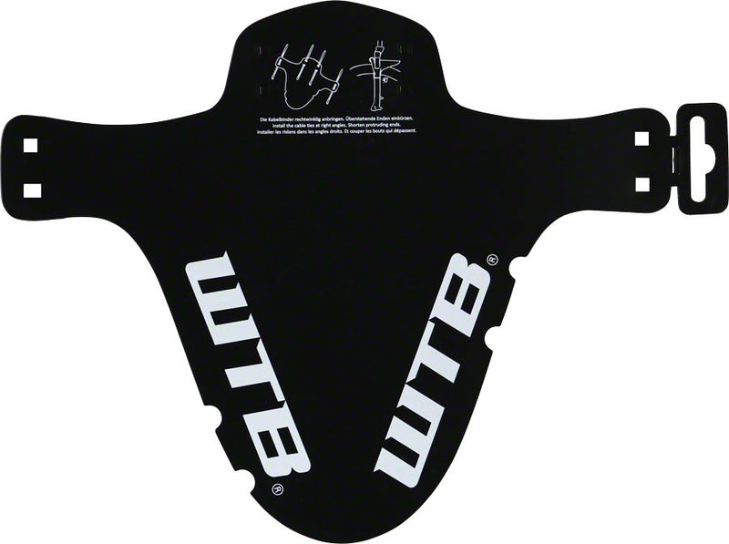 Load image into Gallery viewer, WTB Logo Gravel Mud Guard Fork Mount Black Attach W/ Zip Ties For Easy Install