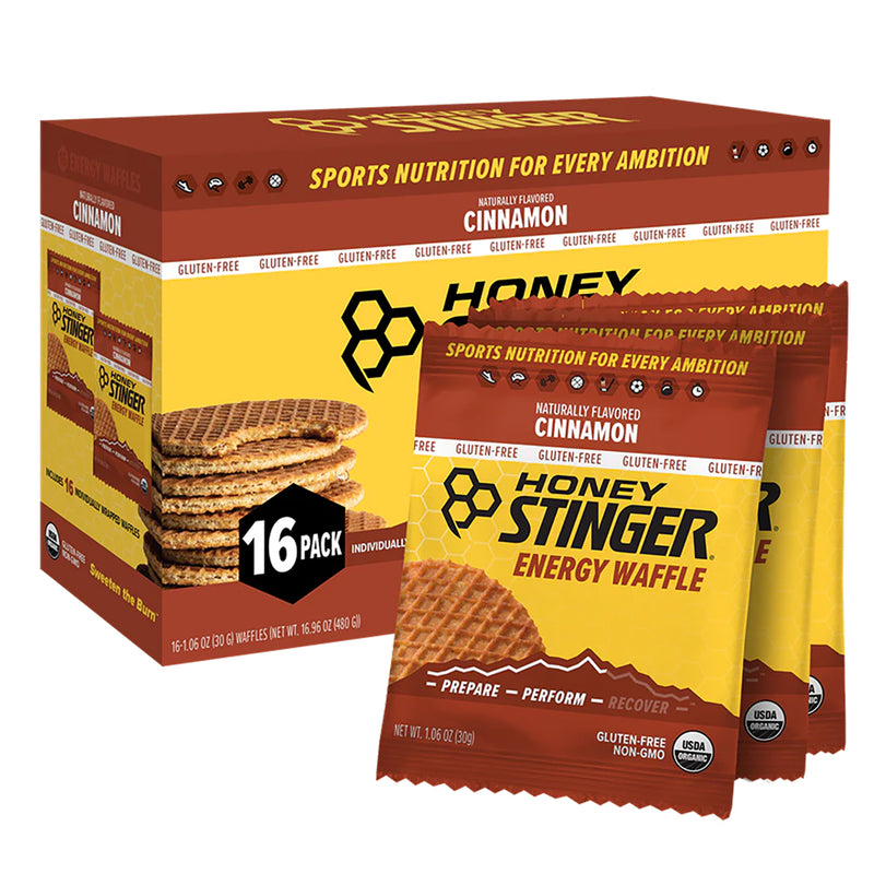 Load image into Gallery viewer, Honey Stinger Gluten-Free Organic Stinger Waffle Energy Cinnamon Box of 12 Yes