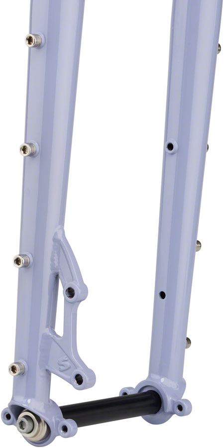 Load image into Gallery viewer, Surly Dinner Fork - 27.5", 15x110mm Thru-Axle, 1-1/8" Straight Steerer, 420mm Axle To Crown, Steel, Purple Dust Bunny
