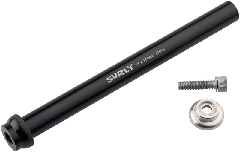 Load image into Gallery viewer, Surly Front Thru-Axle - 15x150 mm, Chromoly, Black