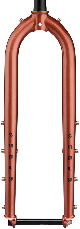 Load image into Gallery viewer, Surly Dinner Fork - 29", 15x110mm Thru-Axle, 1-1/8" Straight Steerer, 485mm Axle To Crown, Steel, Chester Copperpot