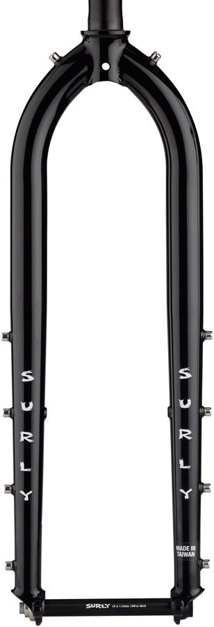 Load image into Gallery viewer, Surly Dinner Fork - 29", 15x110mm Thru-Axle, 1-1/8" Straight Steerer, 485mm Axle to Crown, Steel, Black