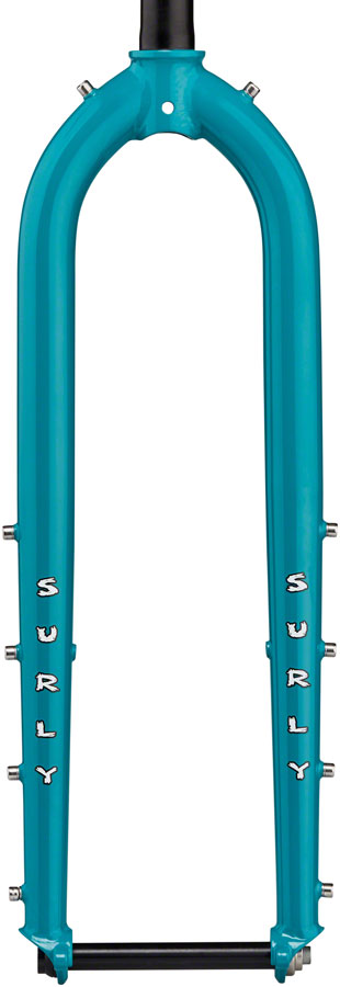 Load image into Gallery viewer, Surly Dinner Fork - 27.5", 15x110mm Thru-Axle, 1-1/8" Straight Steerer, 485mm Axle To Crown, Steel, Lost at Sea Blue