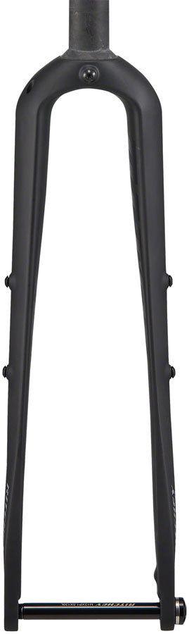 Load image into Gallery viewer, Ritchey WCS Carbon Brevet Road Fork - 700, 12 x 100mm Thru-Axle, Straight Steerer, Flat Mount, Matte Carbon