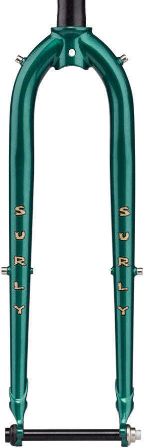 Load image into Gallery viewer, Surly Straggler Thru-Axle Fork - 650b, 390mm, 1-1/8" Straight Steerer, Steel, Subtropic Algae