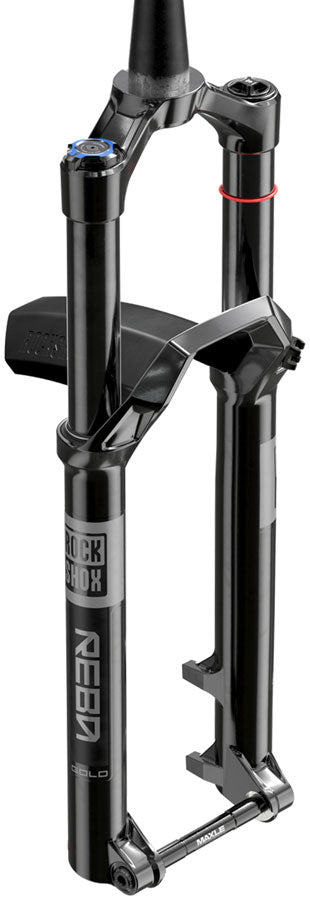 Load image into Gallery viewer, RockShox Reba Gold Isolator RL Suspension Fork - 29", 130 mm, 15 x 110 mm, 44 mm Offset, Gloss Black, 3P Crown, B1