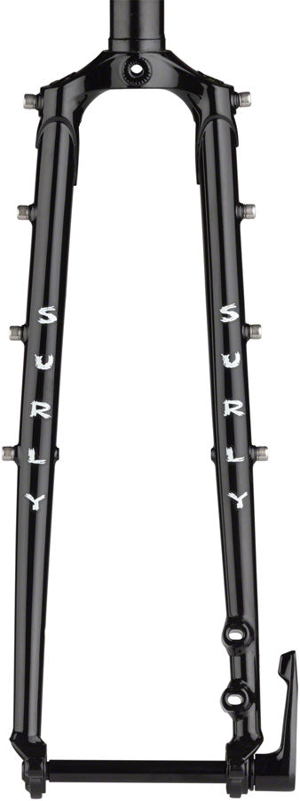 Load image into Gallery viewer, Surly Disc Trucker Fork - 26&quot;, 1-1/8&quot; Straight, 100x12 mm Thru-Axle, Steel, Disc, Black
