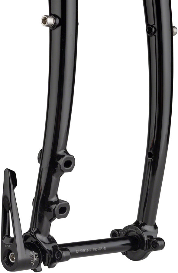 Load image into Gallery viewer, Surly Disc Trucker Fork - 700c, 1-1/8&quot; Straight, 100x12 mm Thru-Axle, Steel, Disc, Black

