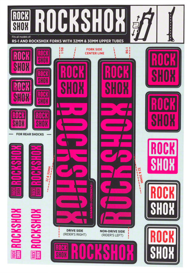 Load image into Gallery viewer, RockShox-Fork-Decal-Kits-Sticker-Decal-FK4055