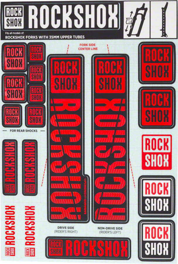 Load image into Gallery viewer, RockShox-Fork-Decal-Kits-Sticker-Decal-FK4061