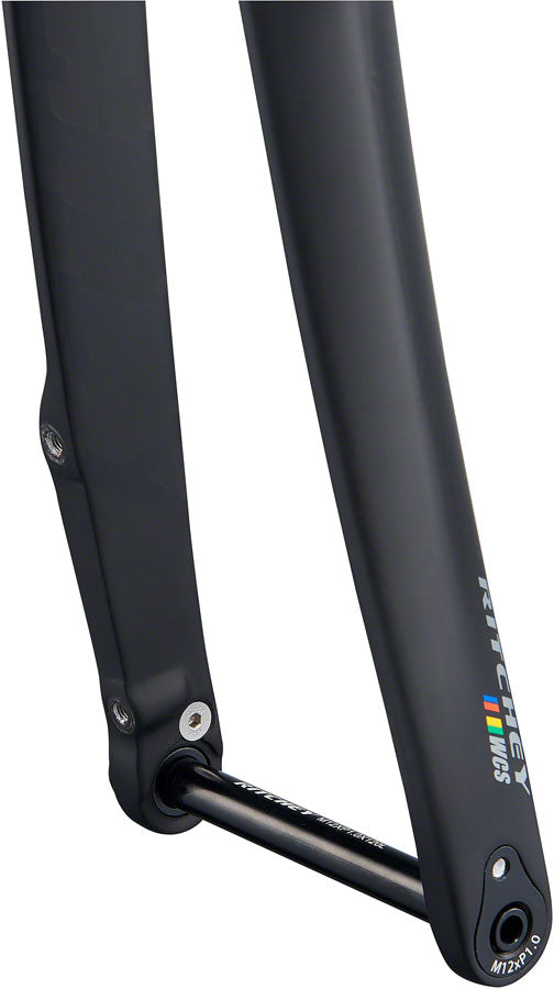 Load image into Gallery viewer, Ritchey WCS Carbon Road Disc Fork - 1-1/8", 46mm Rake, Flat Mount , 12mm Thru x 100mm, Black